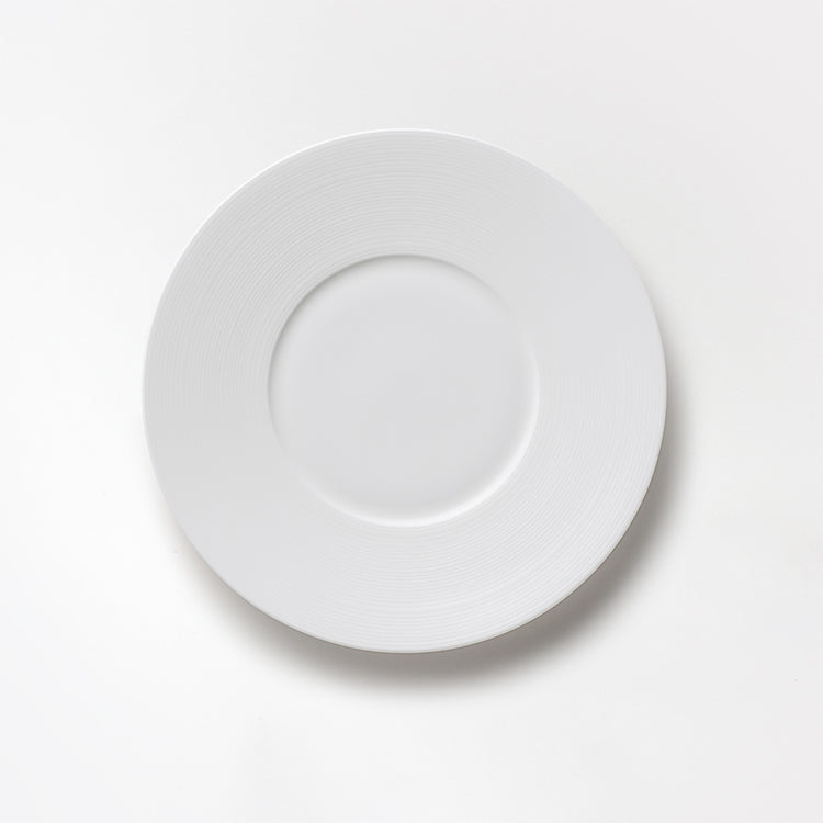 白いブランド食器｜21cmワイドリムプレート｜EXQUISITE｜ニッコー公式 