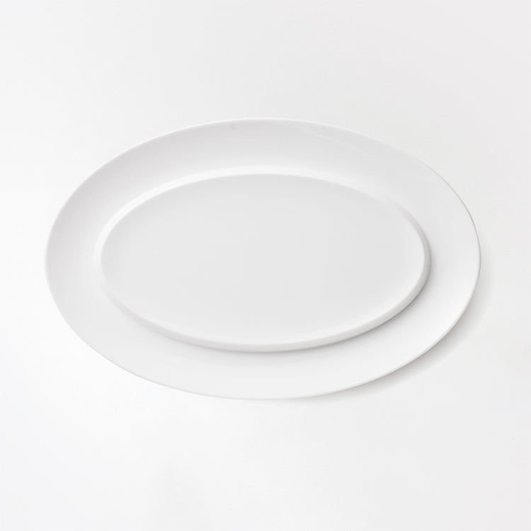 白いブランド食器｜36cm楕円シーフード皿｜EXQUISITE｜ニッコー公式 