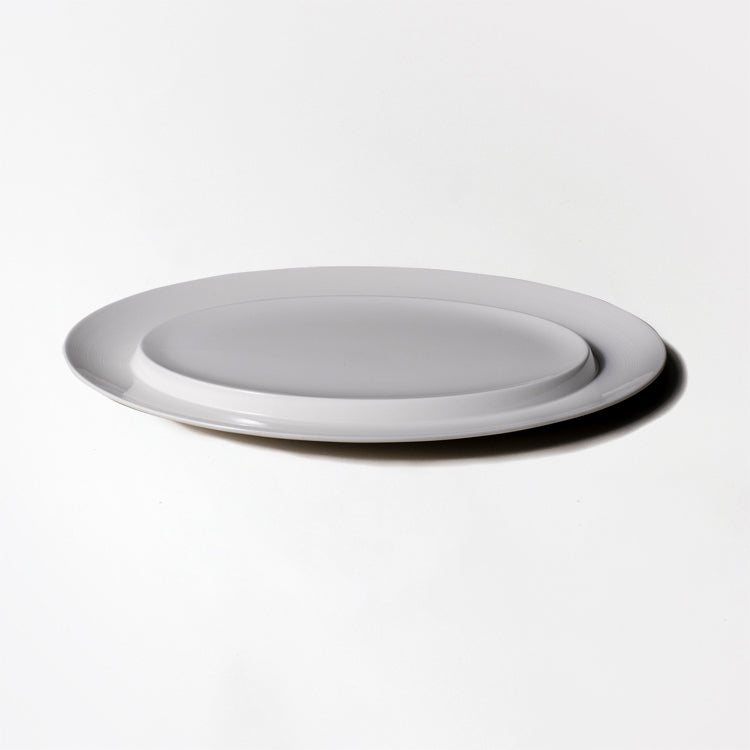 白いブランド食器｜36cm楕円シーフード皿｜EXQUISITE｜ニッコー公式 