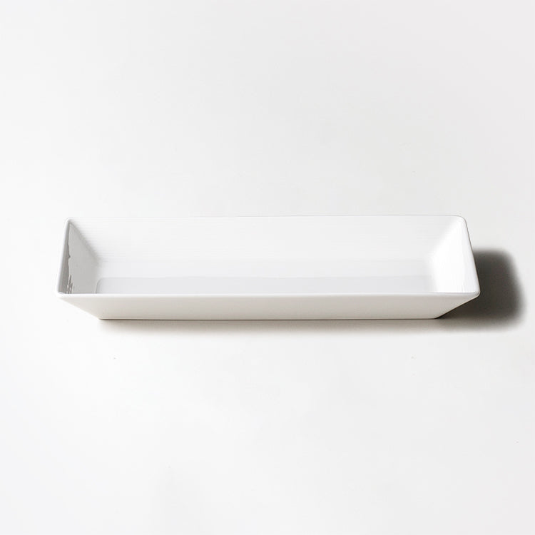 白いブランド食器｜23cm長角皿｜EXQUISITE｜ニッコー公式オンライン